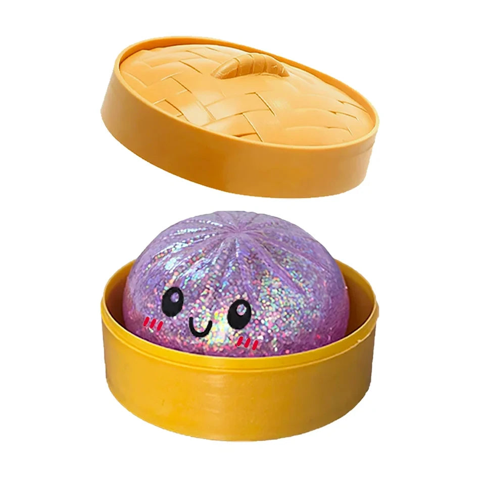 Glitter Dumpling Squishy Toy
