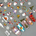 Christmas Embossed Nail Decals