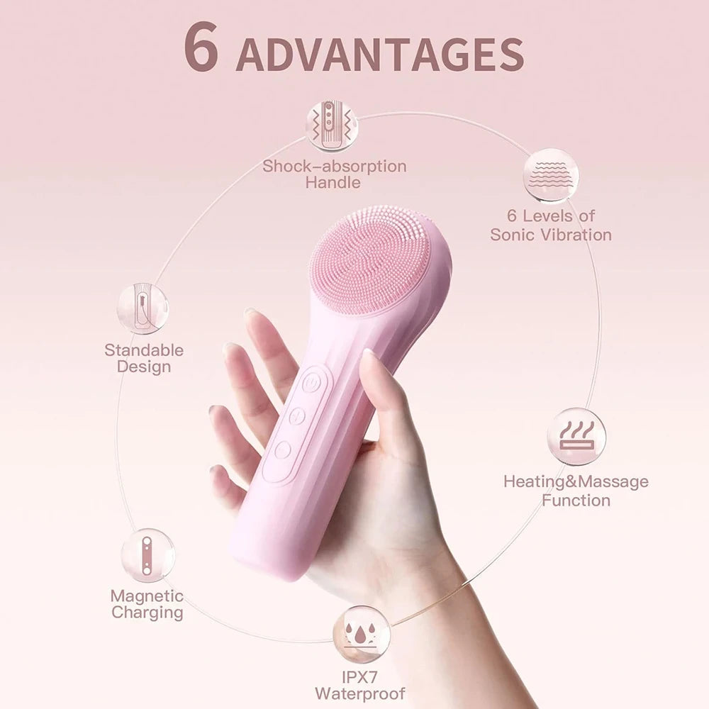 Sonic Silicone Facial Cleansing Brush