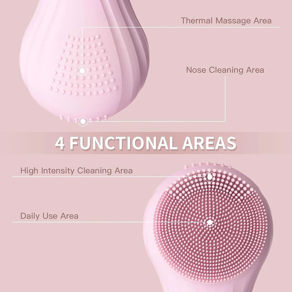 Sonic Silicone Facial Cleansing Brush
