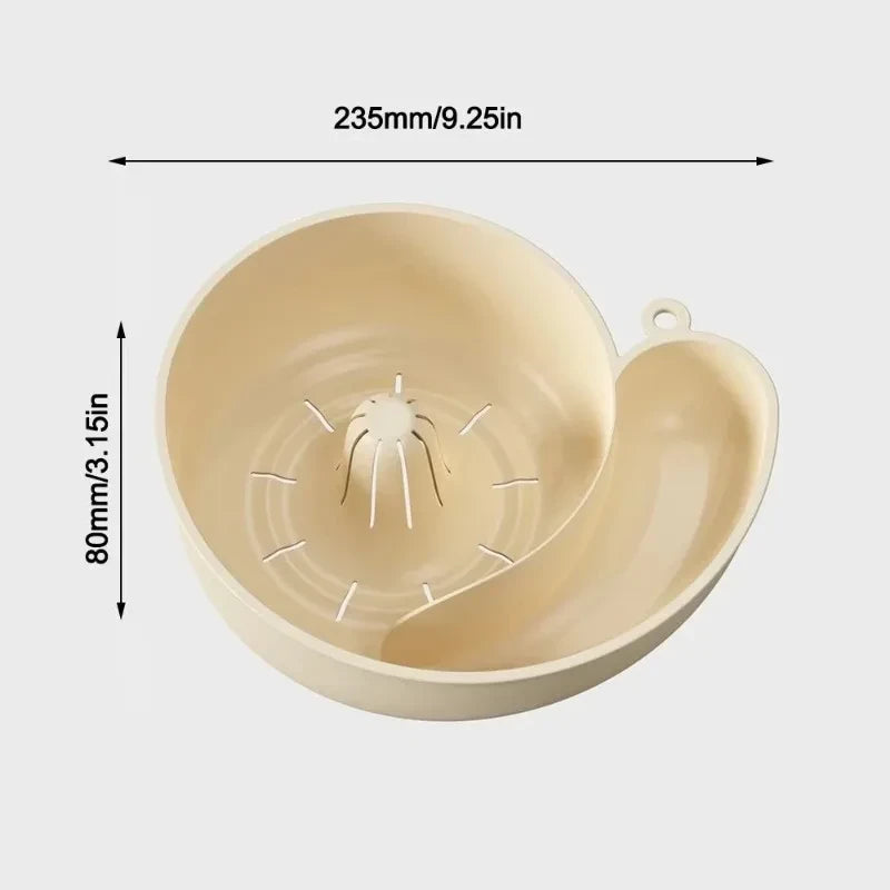 Snail Shape Fruit Drainer Basket