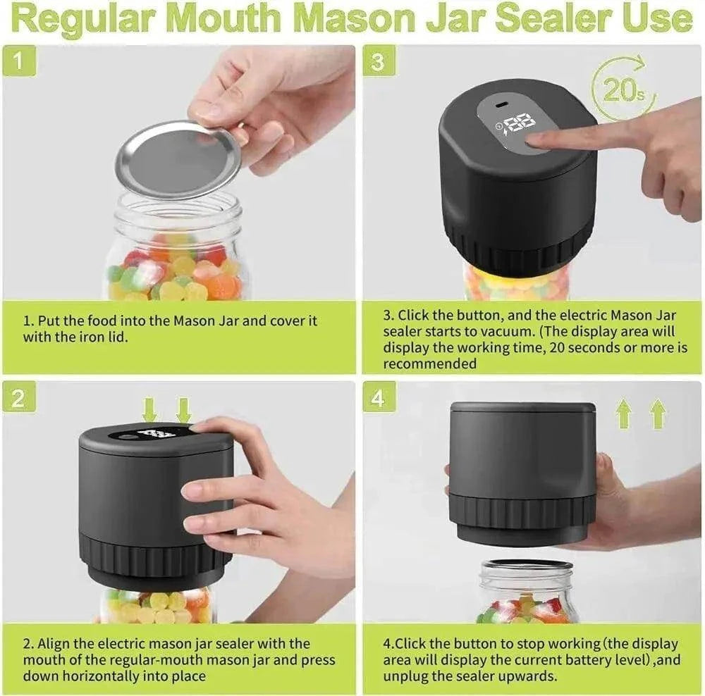 Electric Mason Jar Vacuum Sealer