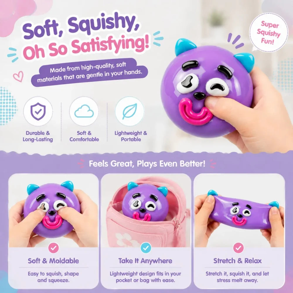 Funny Dog Face Squishy Toy