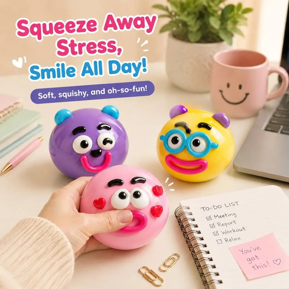 Funny Dog Face Squishy Toy