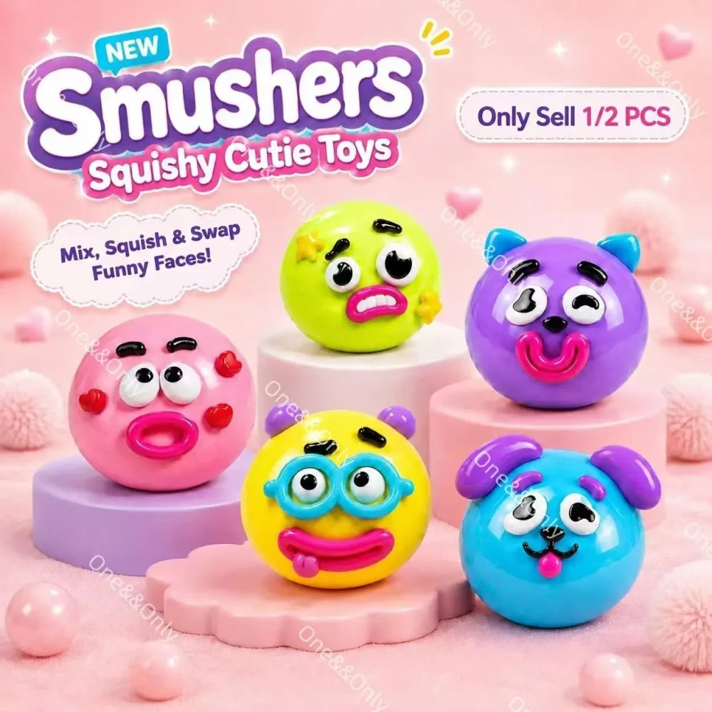 Funny Dog Face Squishy Toy