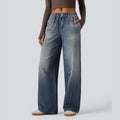 Denim Print French Terry Sweatpants