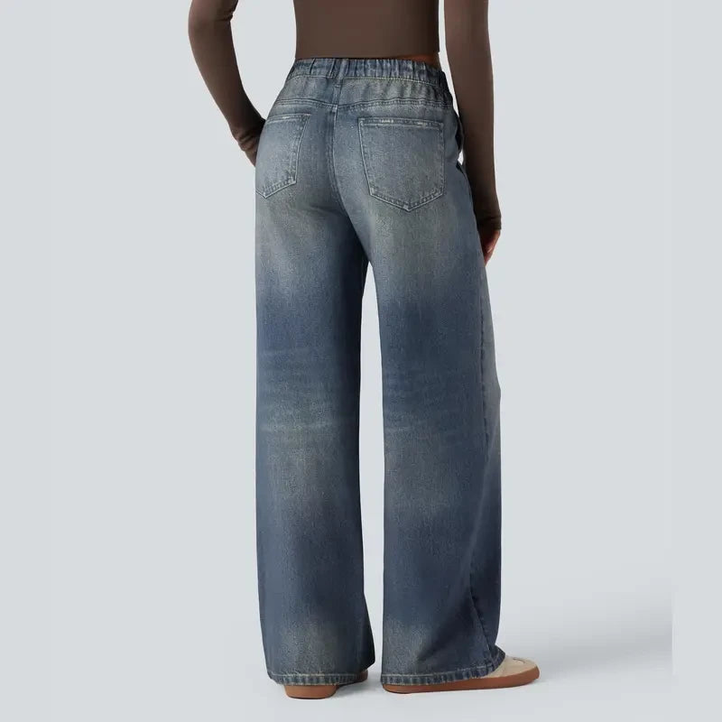 Denim Print French Terry Sweatpants