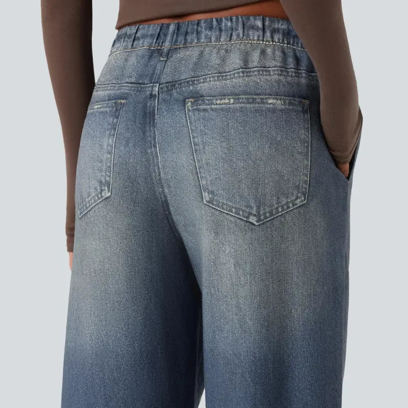 Denim Print French Terry Sweatpants