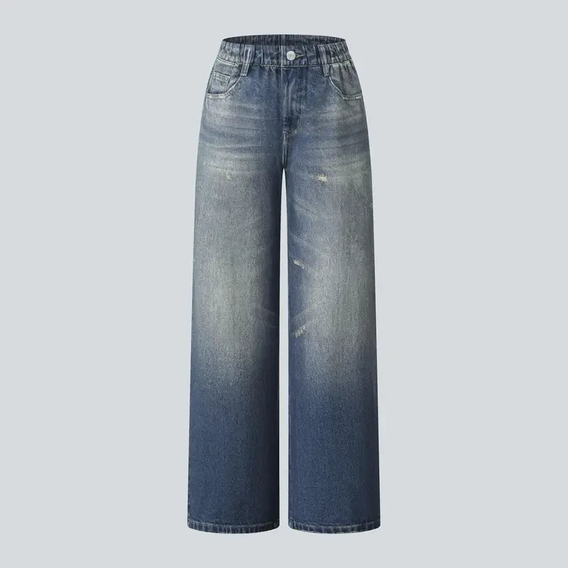 Denim Print French Terry Sweatpants