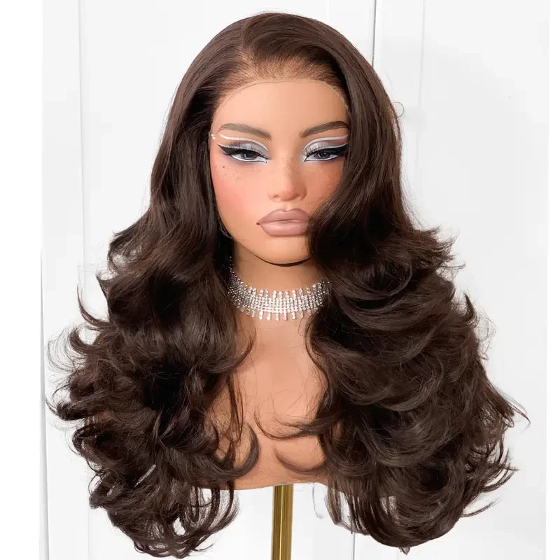 Layered Synthetic Lace Front Wig