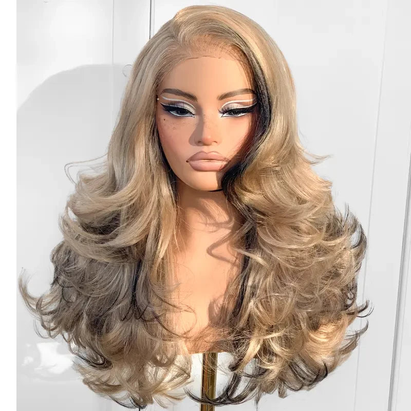 Layered Synthetic Lace Front Wig