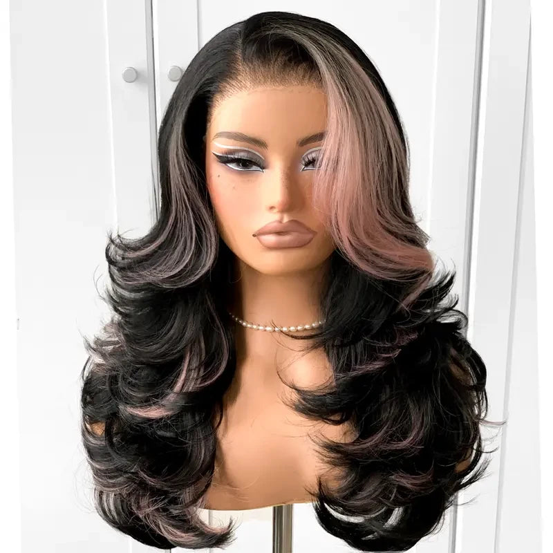 Layered Synthetic Lace Front Wig
