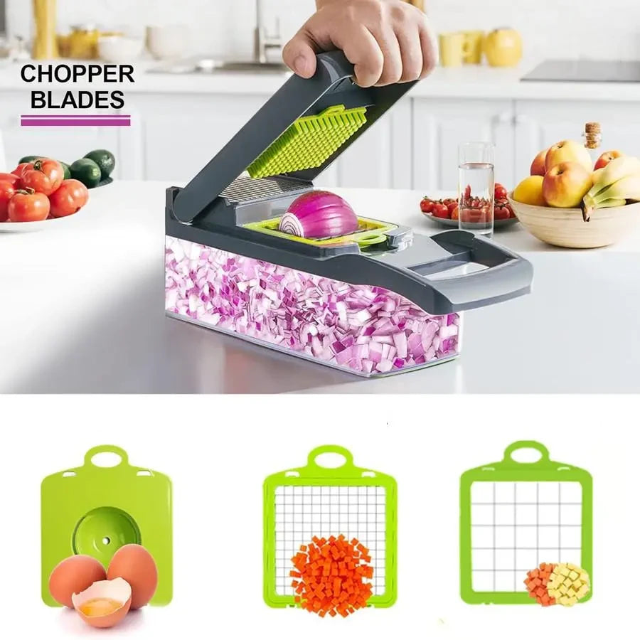 Multifunctional Vegetable Chopper and Slicer Set