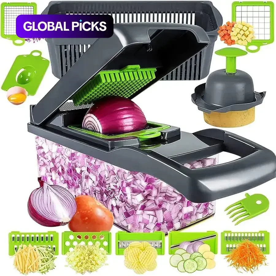 Multifunctional Vegetable Chopper and Slicer Set