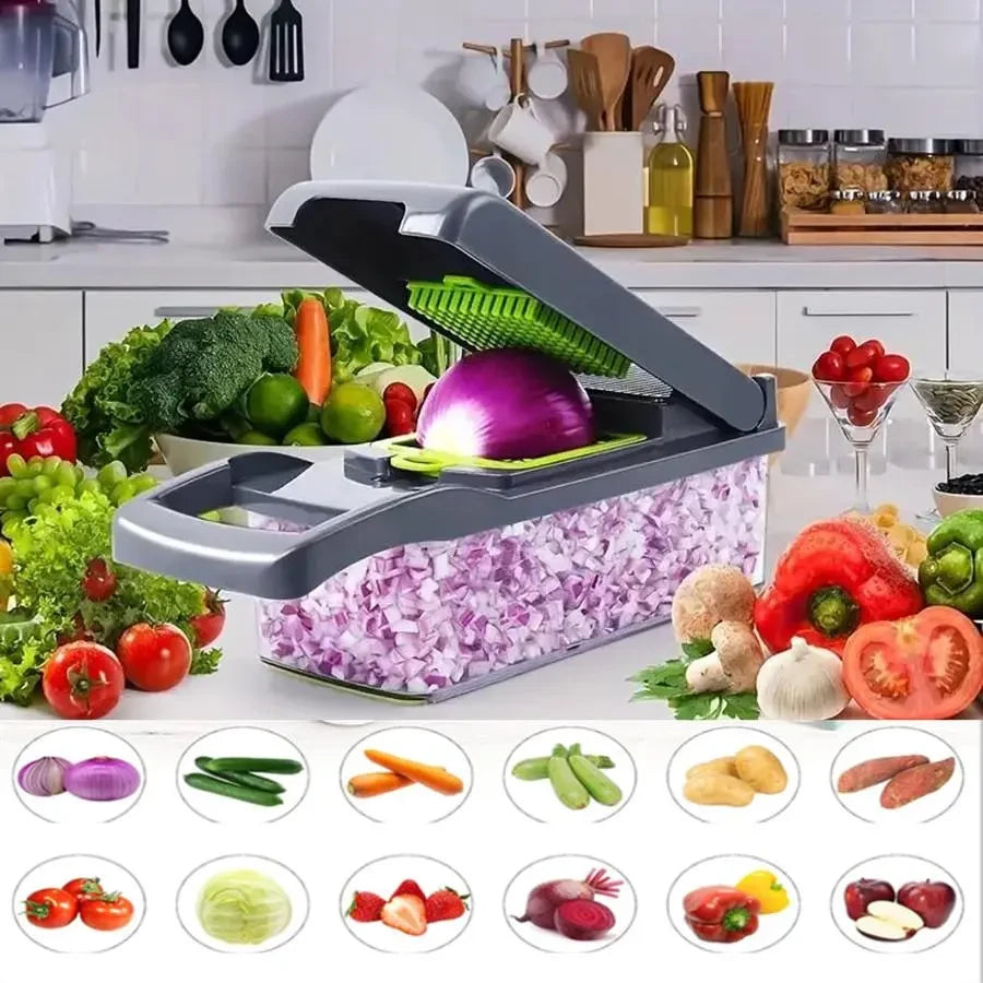 Multifunctional Vegetable Chopper and Slicer Set