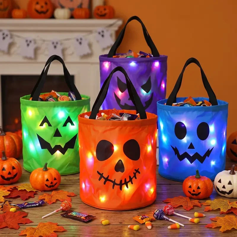 LED Halloween Candy Bucket