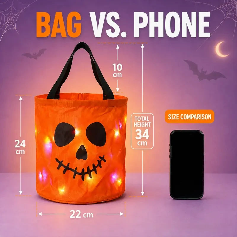 LED Halloween Candy Bucket