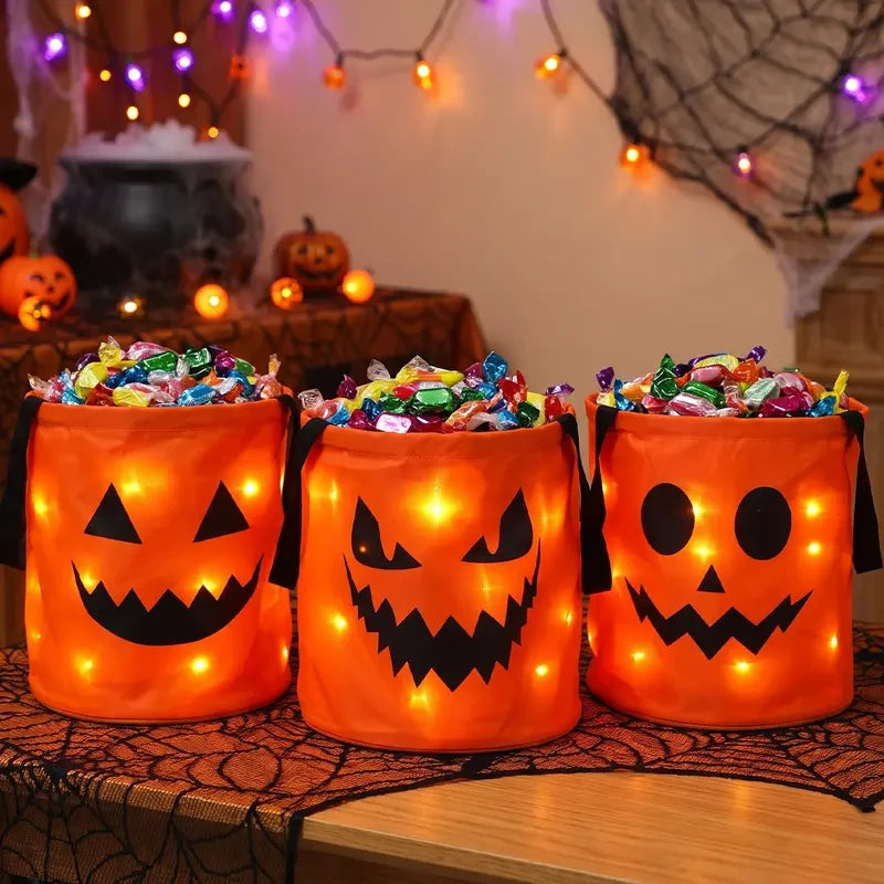 LED Halloween Candy Bucket