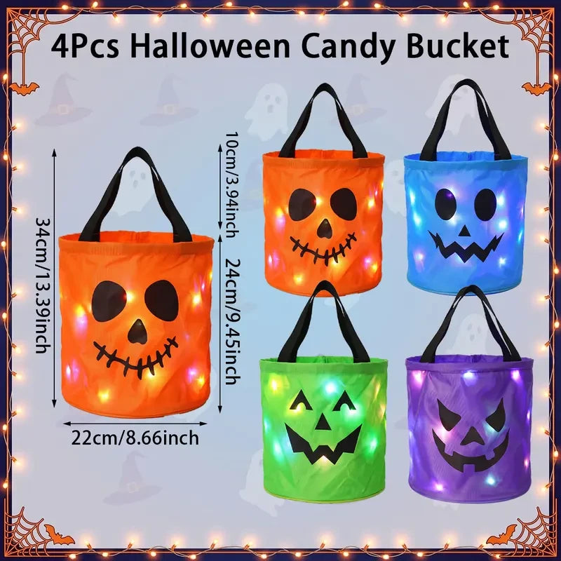 LED Halloween Candy Bucket
