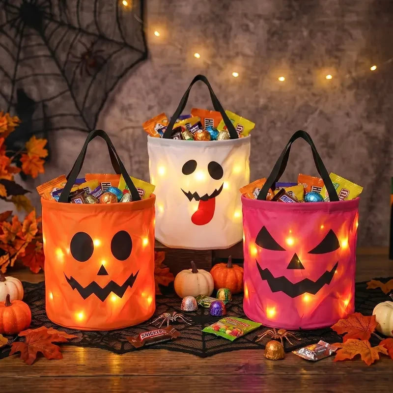 LED Halloween Candy Bucket