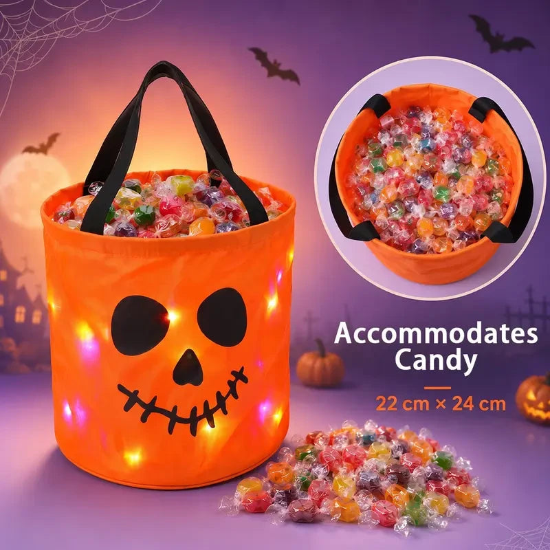 LED Halloween Candy Bucket