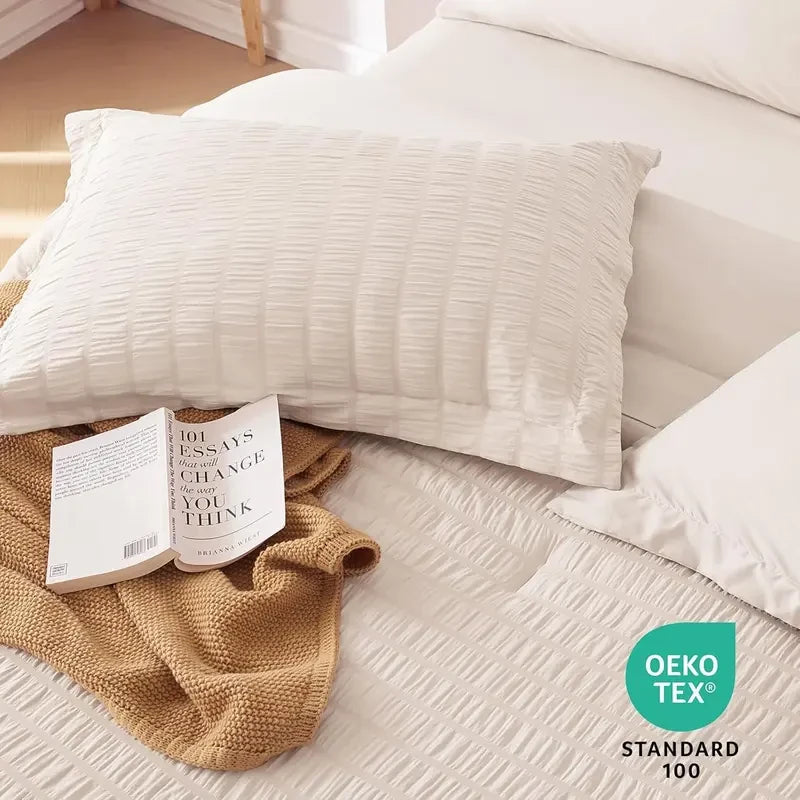 Seersucker Comforter Bedding Set