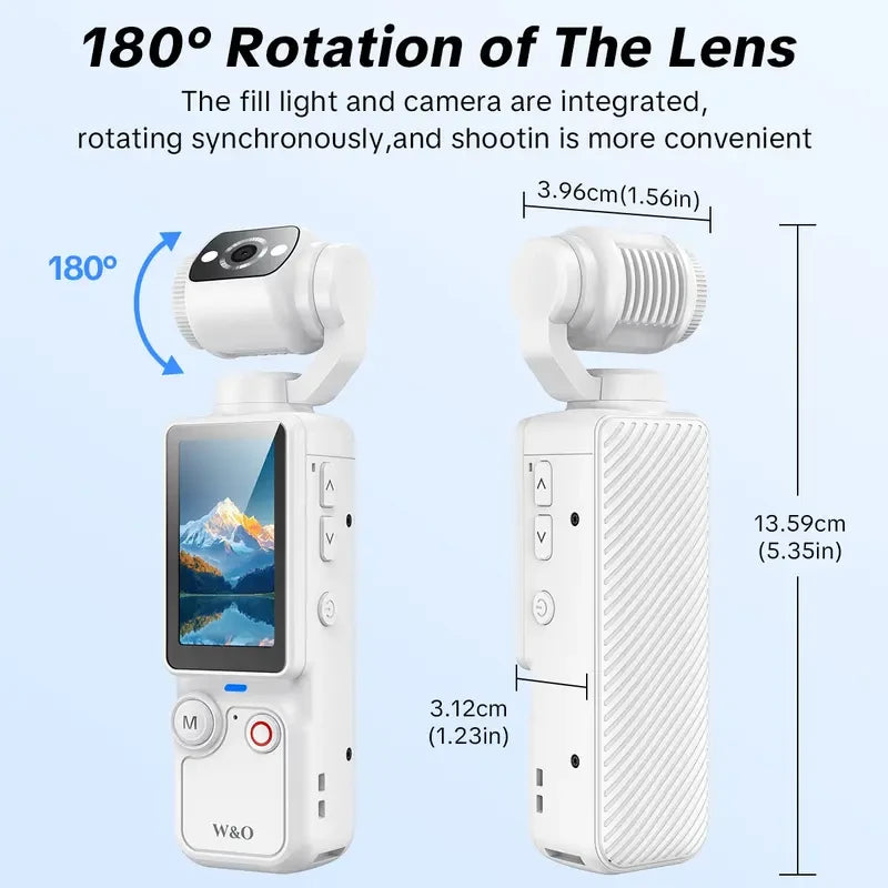 Portable Handheld Rotating Lens Camcorder