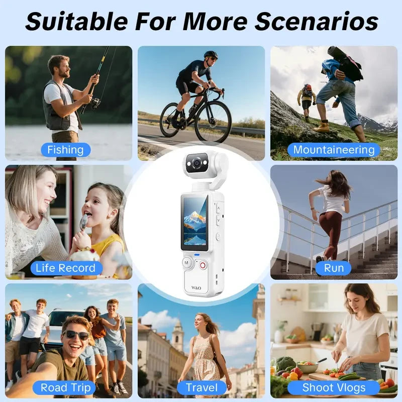 Portable Handheld Rotating Lens Camcorder