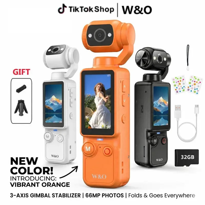 Portable Handheld Rotating Lens Camcorder