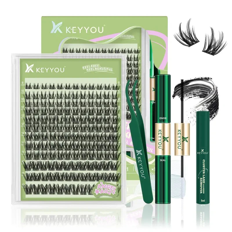 Natural Wispy Cluster Lash Kit