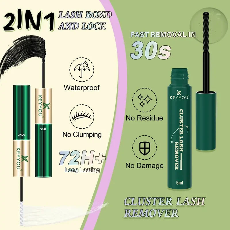 Natural Wispy Cluster Lash Kit