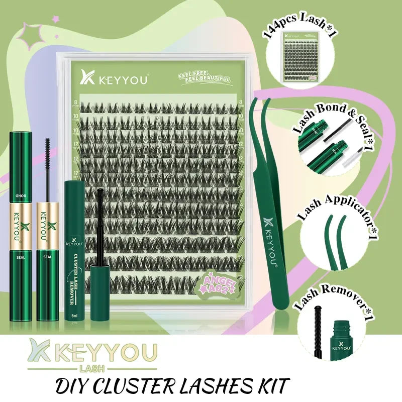 Natural Wispy Cluster Lash Kit