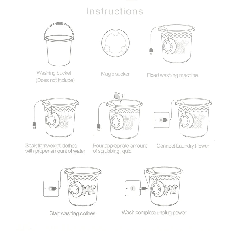 Portable Mini Brush Washer
