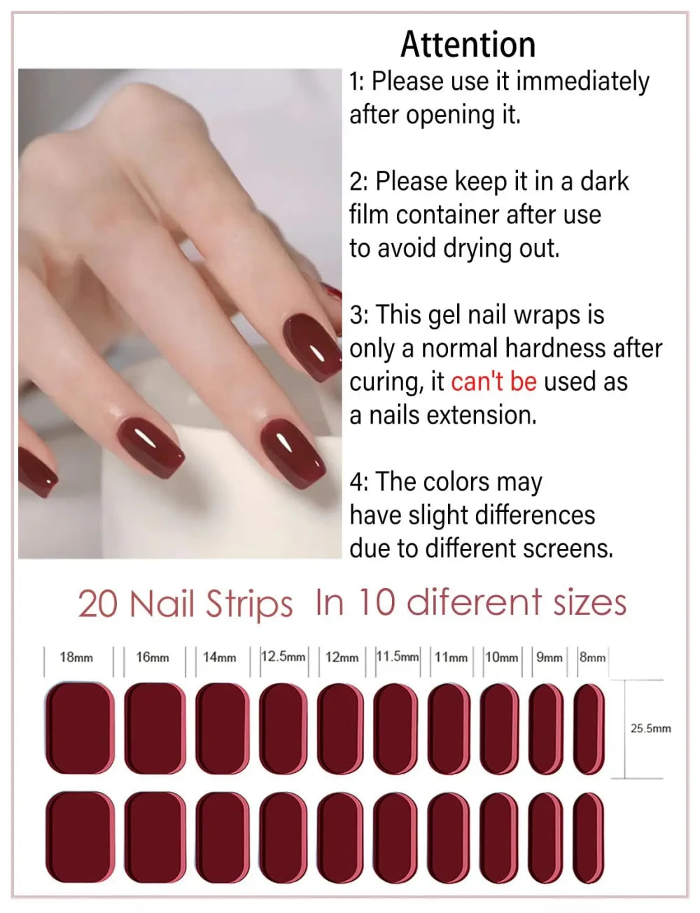 Semi Cured Gel Nail Wraps