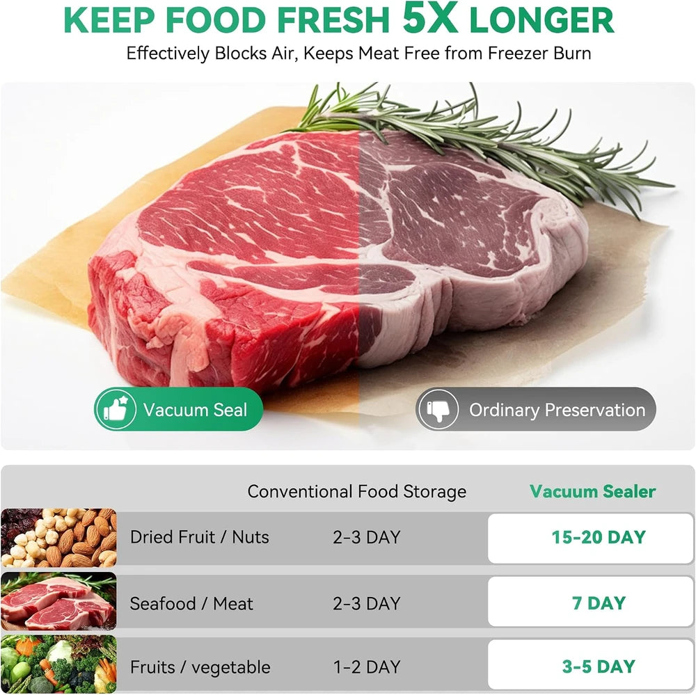 Portable Cordless Food Vacuum Sealer