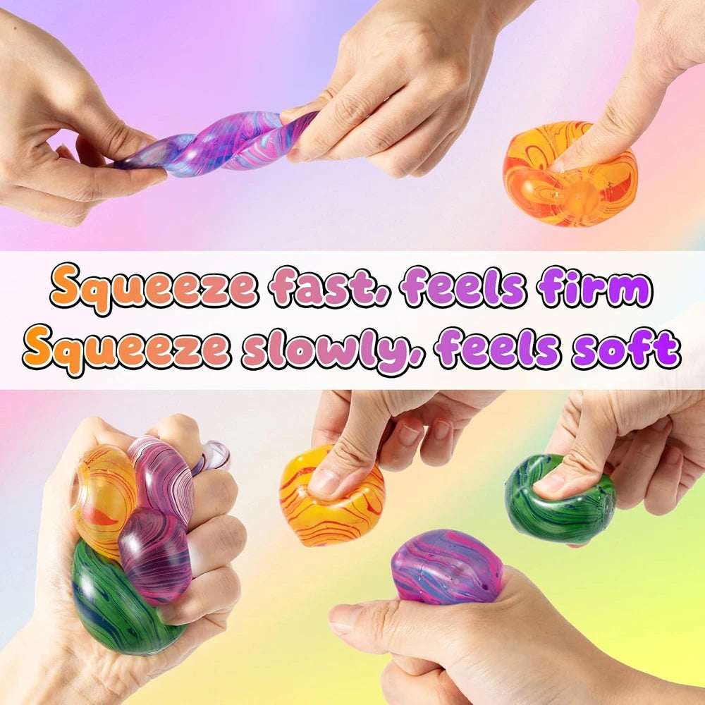 Textured Squishy Fidget Stress Cube