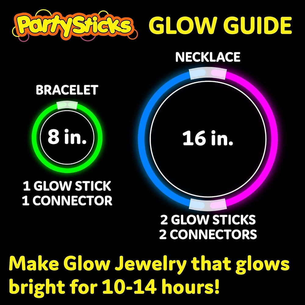 PartySticks Glow Bracelets Bulk Pack
