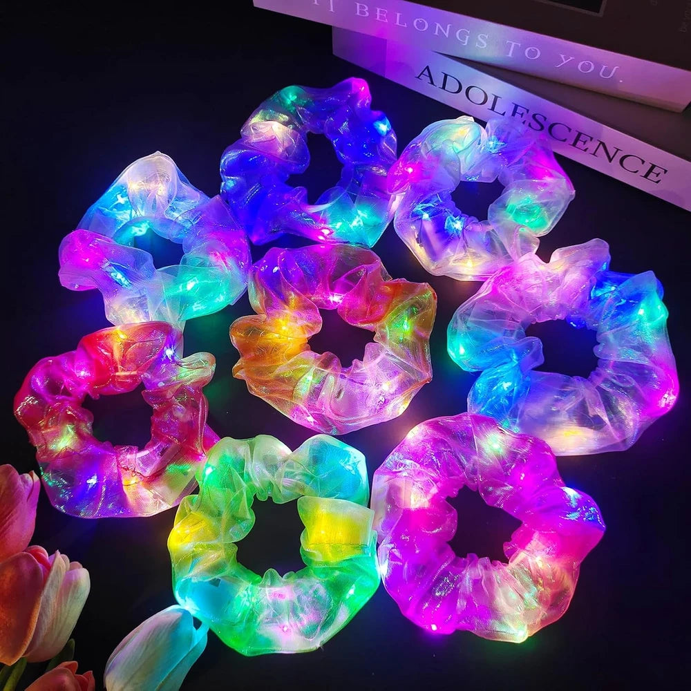 Light Up Hair Scrunchies