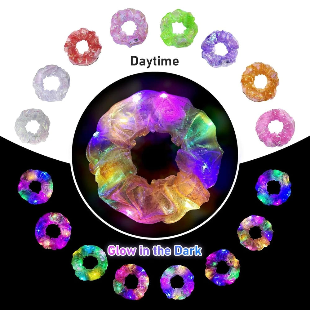 Light Up Hair Scrunchies