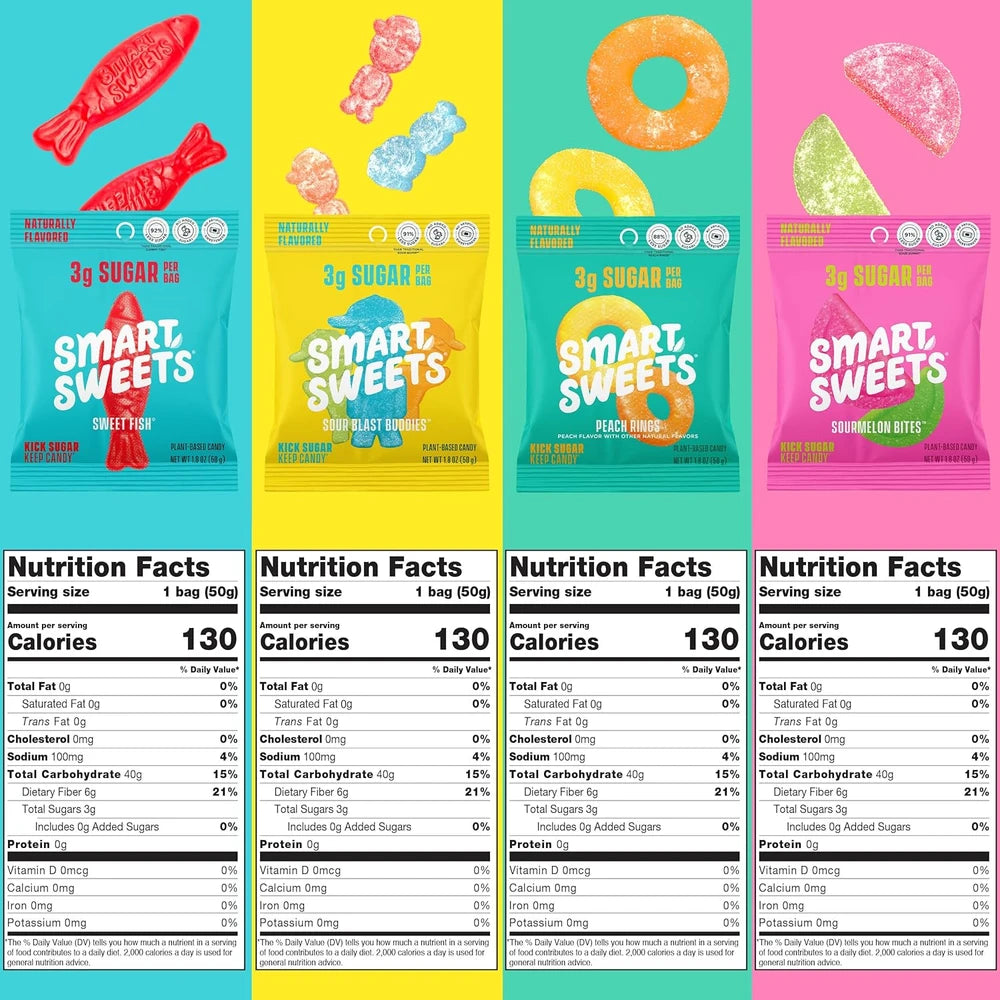 SmartSweets Low Sugar Gummy Variety Pack
