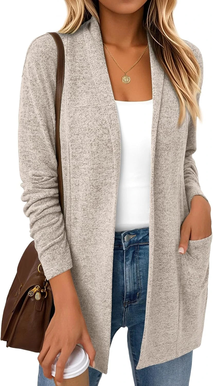 Lillusory Lightweight Open Front Cardigan