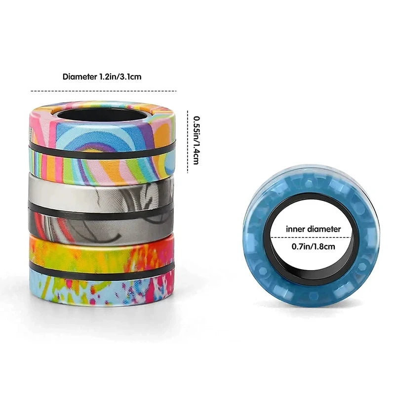 Magnetic Fidget Ring Set