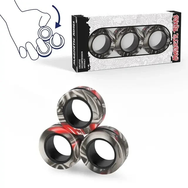 Magnetic Fidget Ring Set