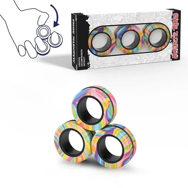 Magnetic Fidget Ring Set