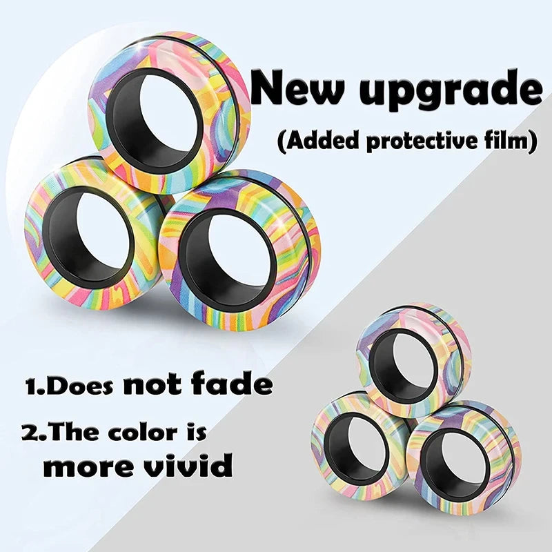 Magnetic Fidget Ring Set