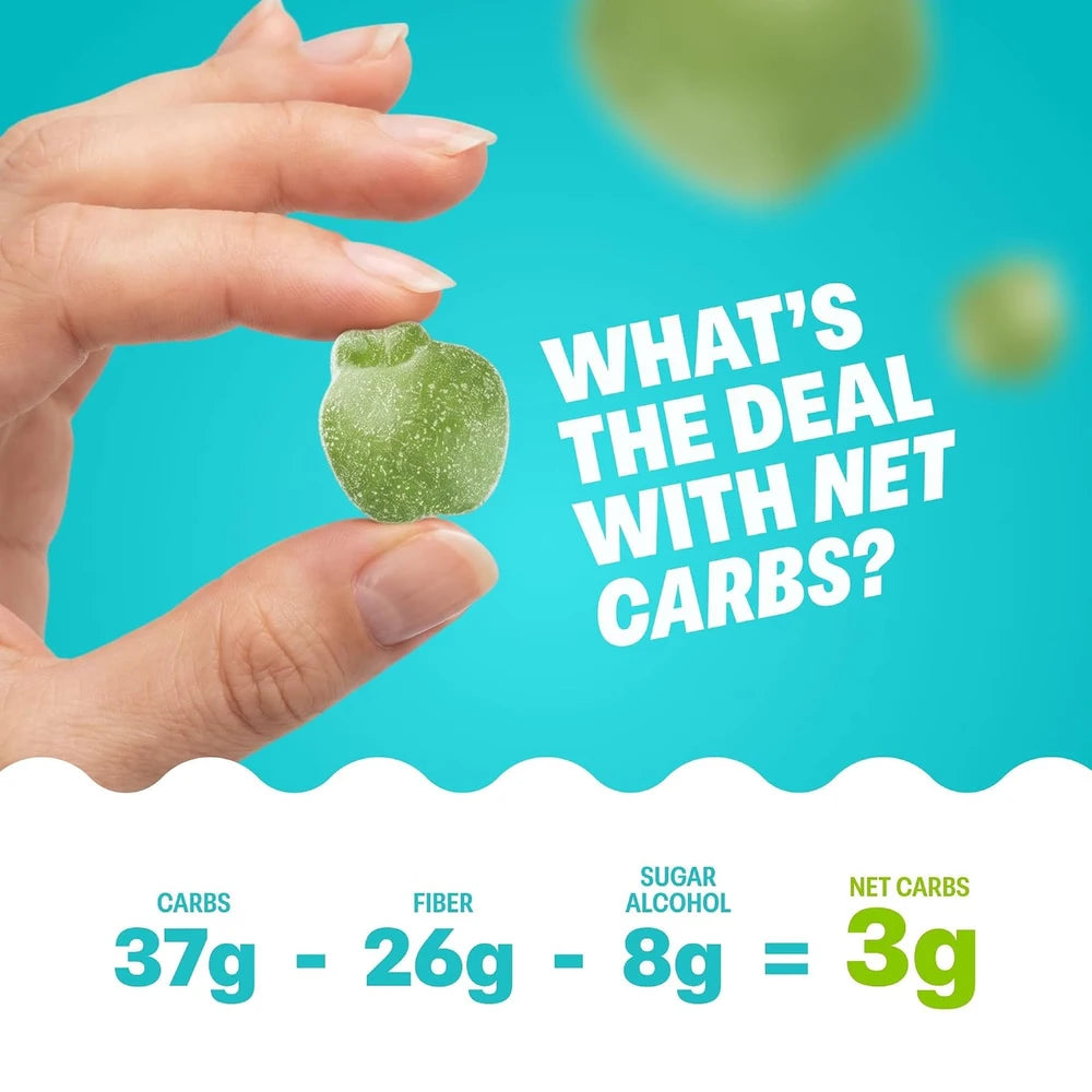 Shameless Snacks Green Apple Blast Sour Gummy Candy