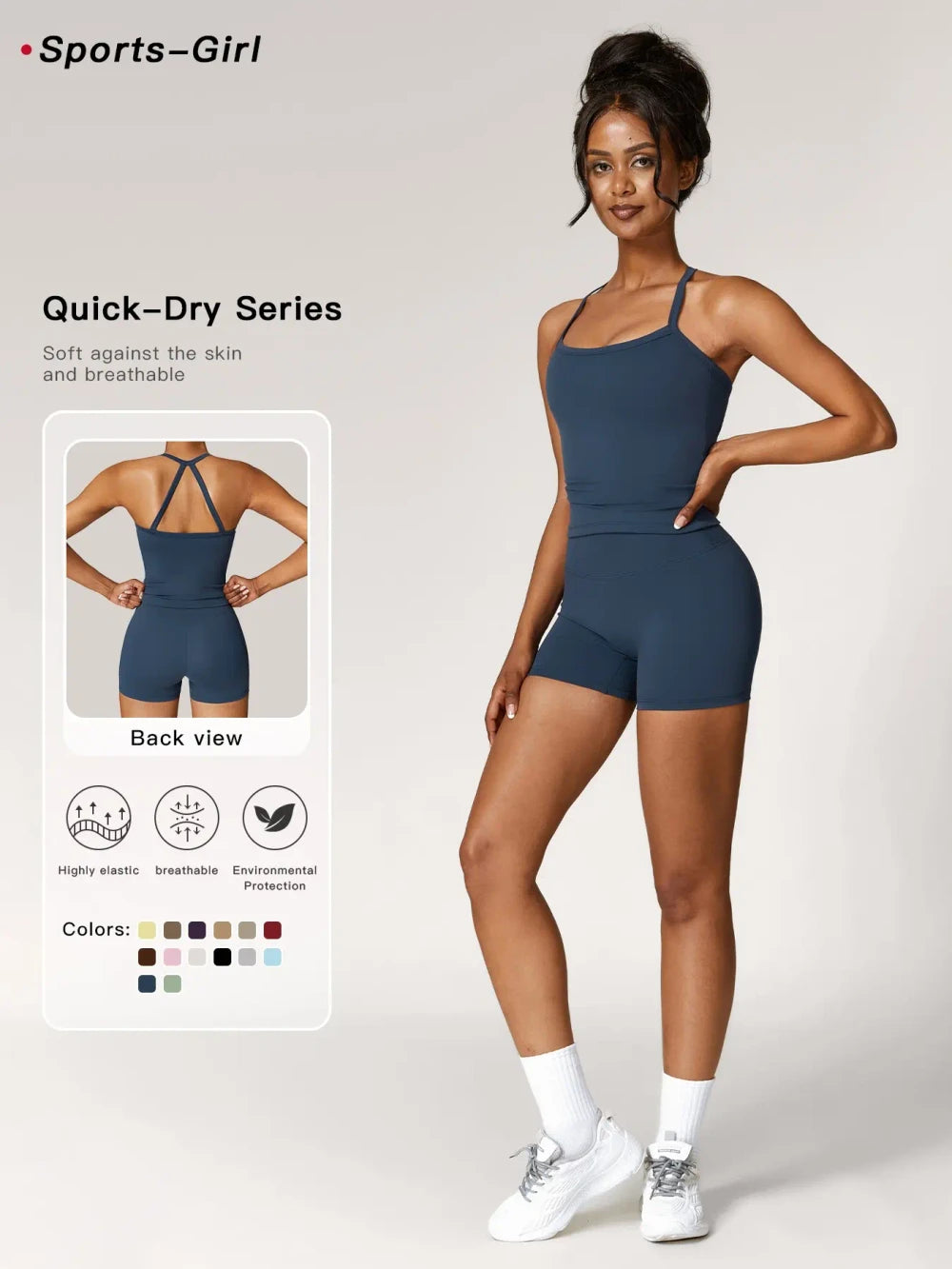 Backless Activewear Tracksuit Set