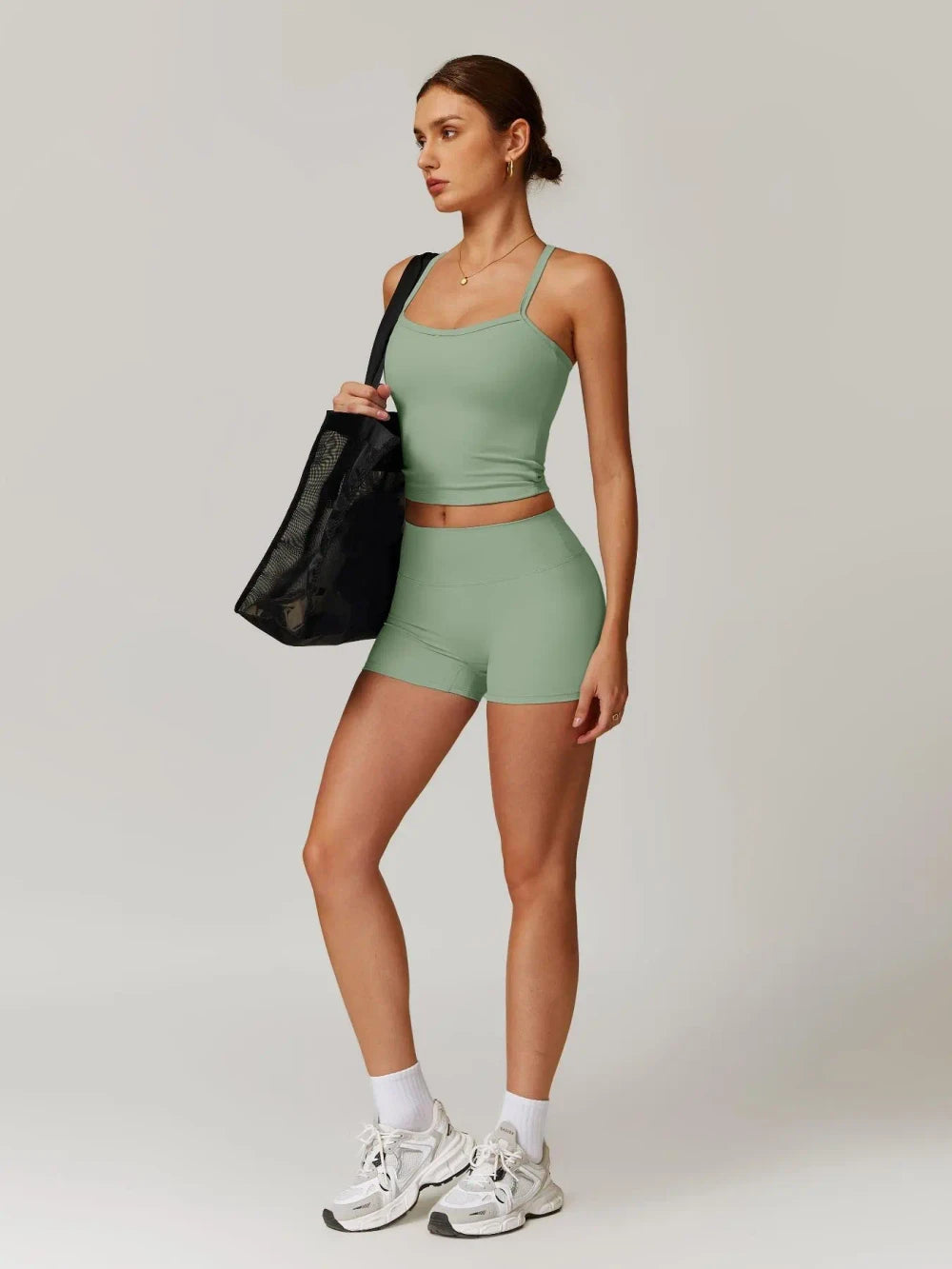 Backless Activewear Tracksuit Set