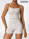 Backless Activewear Tracksuit Set