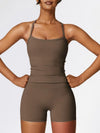 Backless Activewear Tracksuit Set